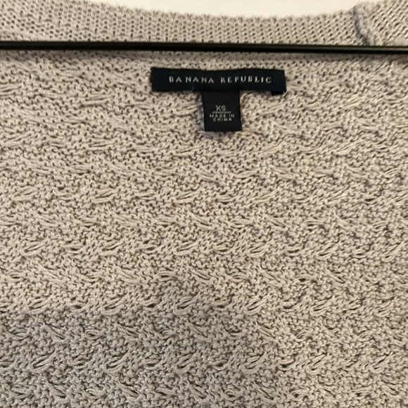 Gray Banana Republic Hook Front Knit Sweater - Picture 3 of 7